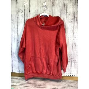 Aerie Jet Setter Red Pullover Sweatshirt Wash Hoodie size - XS  W42 L25